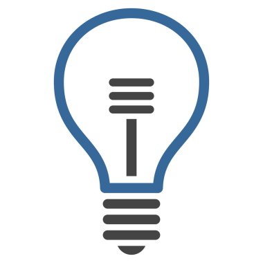 Lamba ampul düz vektör piktogram