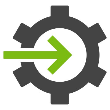 COG Tümleştirme düz vektör piktogram