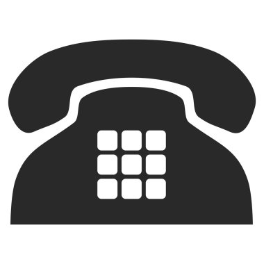 Sesi telefon düz vektör piktogram