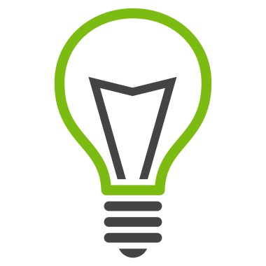 Lamba ampul düz vektör piktogram