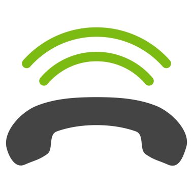 Telefon zil düz vektör piktogram