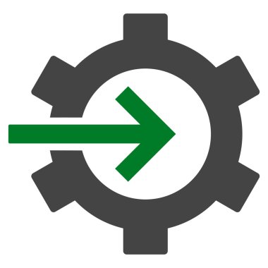 COG Tümleştirme düz vektör piktogram