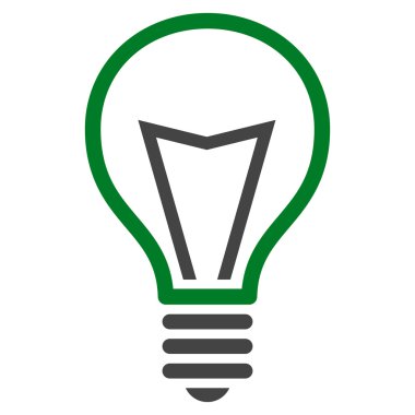 Lamba ampul düz vektör piktogram