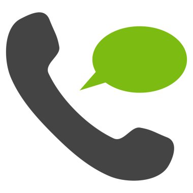 Telefon iletisi düz vektör piktogram