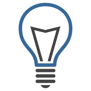 Lamba ampul düz vektör piktogram