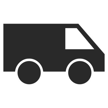 Van düz vektör piktogram