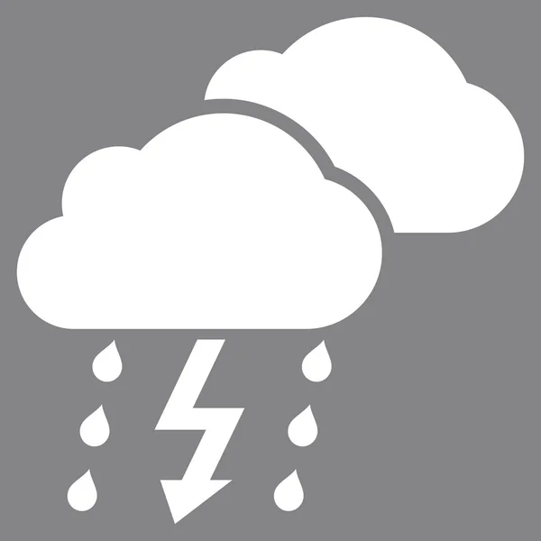 Thunderstorm Flat Vector Pictogram