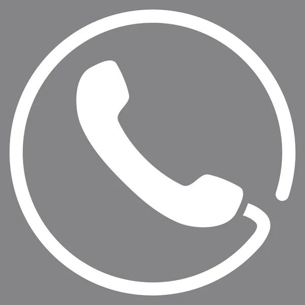 Telephone Flat Vector Pictogram — Stock Vector