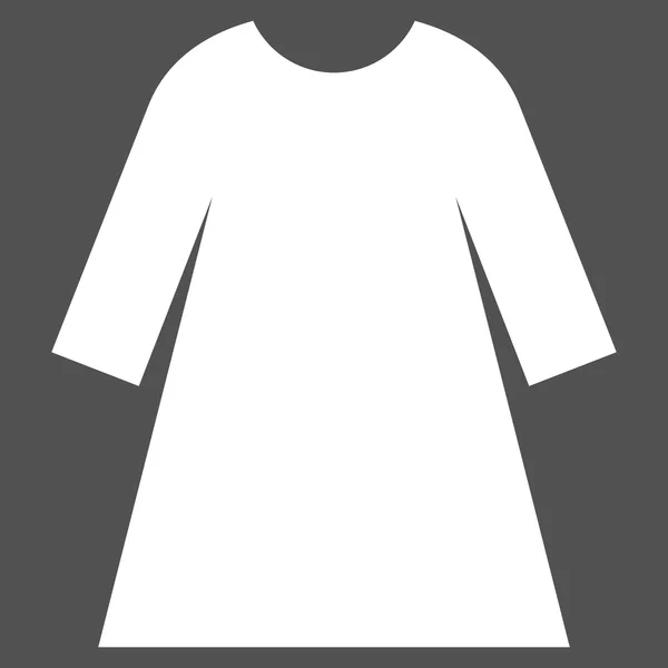 Pictograma de vectores planos de vestido femenino — Vector de stock