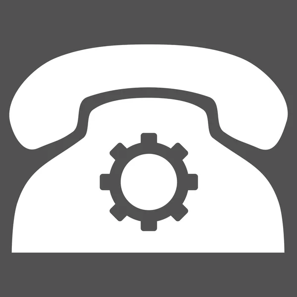 Telefon Optionen Flat Vector Piktogramm — Stockvektor