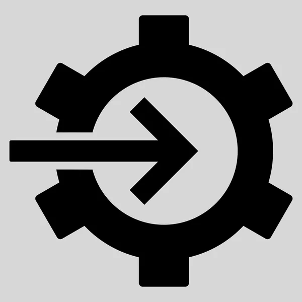 Kogge integratie platte Vector Pictogram — Stockvector