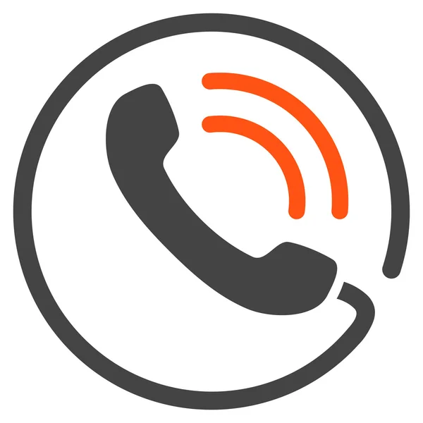 Εικονόγραμμα επίπεδη διάνυσμα τηλεφωνική κλήση — Διανυσματικό Αρχείο