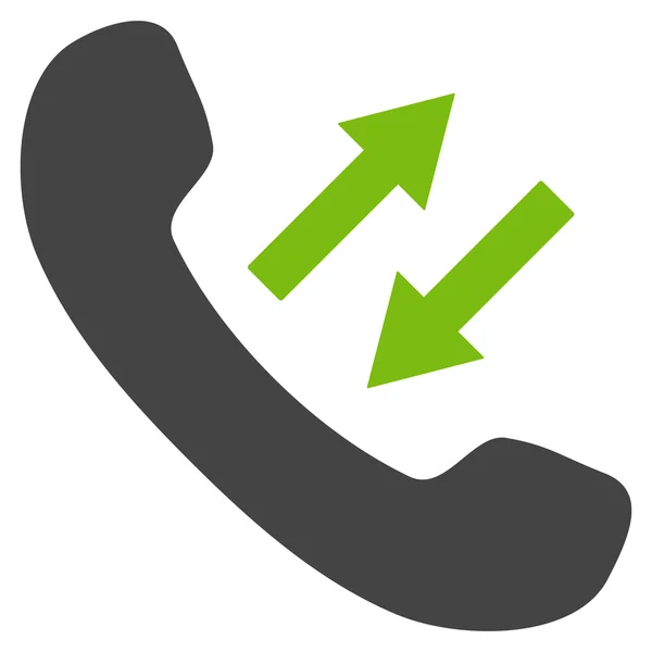 Telephone Talking Flat Vector Pictogram — Stock Vector