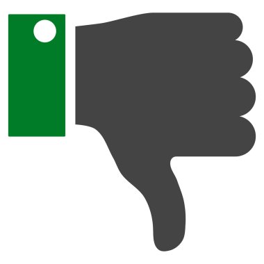 Başparmak düz vektör piktogram