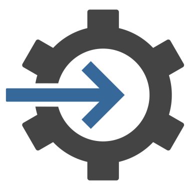 COG Tümleştirme düz vektör piktogram