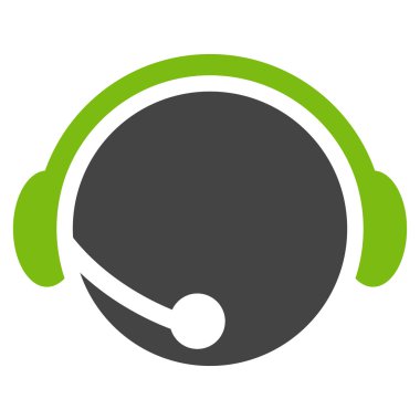 Çağrı Merkezi operatörü düz vektör piktogram