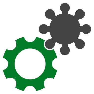 Ayarları düz vektör piktogram