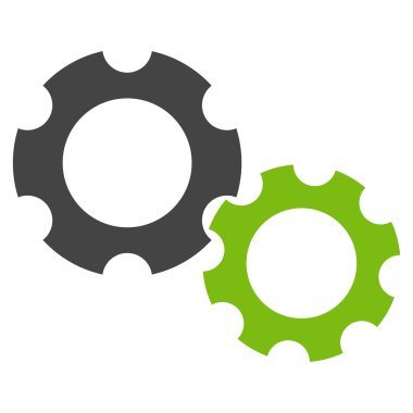 Mekanik düz vektör piktogram