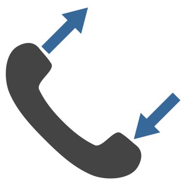 Konuşan düz vektör sembol telefon