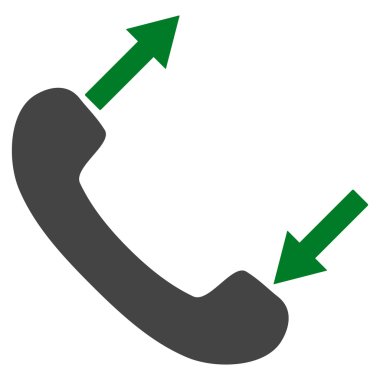 Konuşan düz vektör sembol telefon