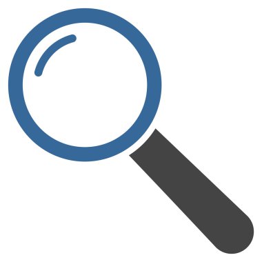 Büyüteç'i düz vektör piktogram