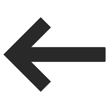 Sol ok düz vektör piktogram