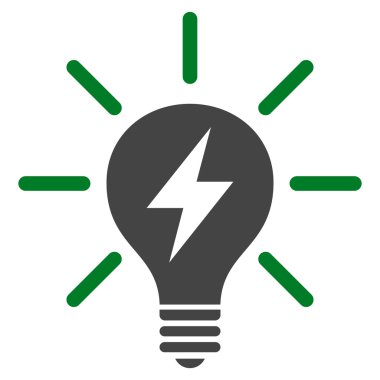 Elektrik ampulü düz vektör piktogram