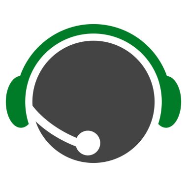 Çağrı Merkezi operatörü düz vektör piktogram