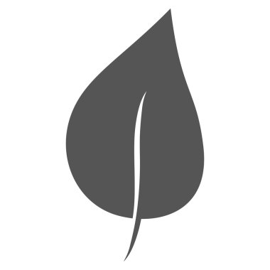 Yaprak düz vektör piktogram bitki