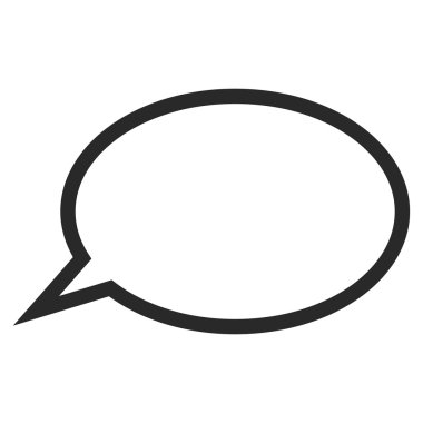 İpucu bulut düz vektör piktogram