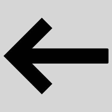 Sol ok düz vektör piktogram