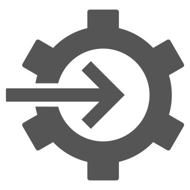 COG Tümleştirme düz vektör piktogram