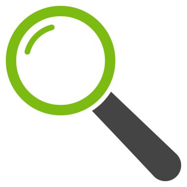 Büyüteç'i düz vektör piktogram