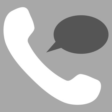 Telefon iletisi düz vektör piktogram