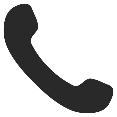 Alıcı düz vektör sembol telefon