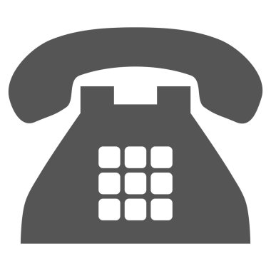 Sesi telefon düz vektör piktogram