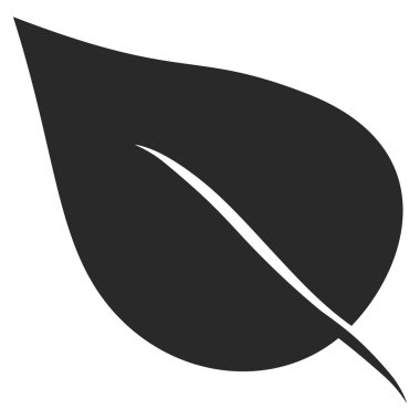 Yaprak düz vektör piktogram bitki