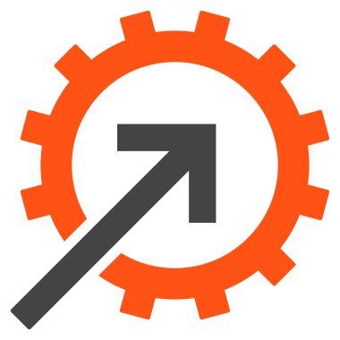 COG Tümleştirme düz vektör piktogram