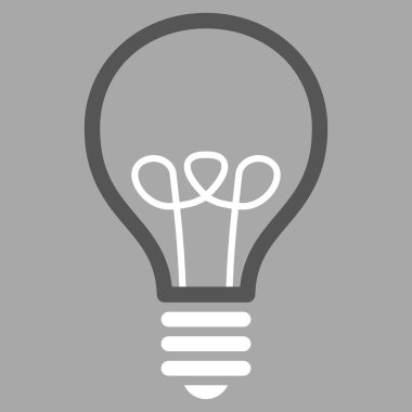 Lamba ampul düz vektör piktogram