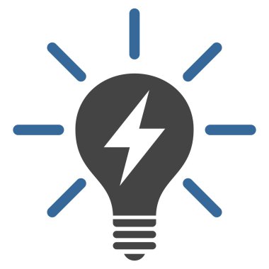 Elektrik ampulü düz vektör piktogram