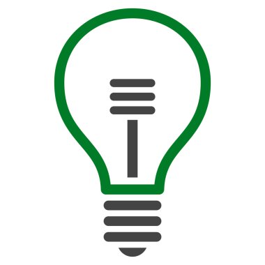 Lamba ampul düz vektör piktogram