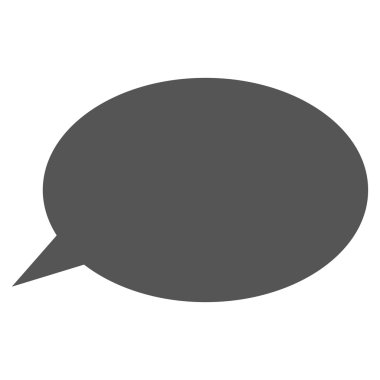 İleti bulut düz vektör piktogram