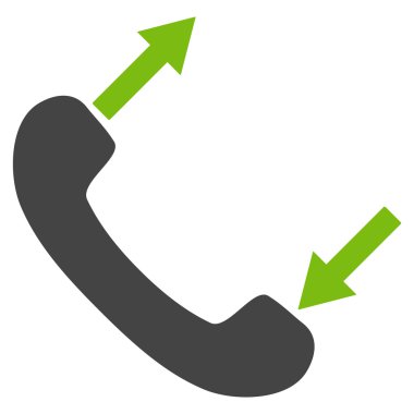 Konuşan düz vektör sembol telefon