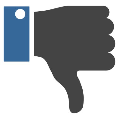 Başparmak düz vektör piktogram