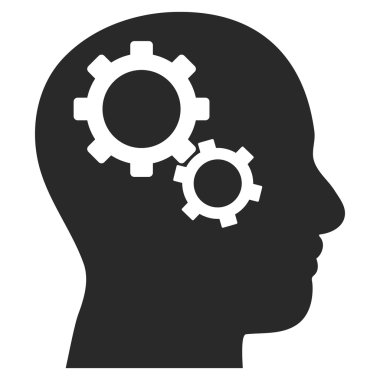 Beyin Sistemi Düz Vektör Piktogram