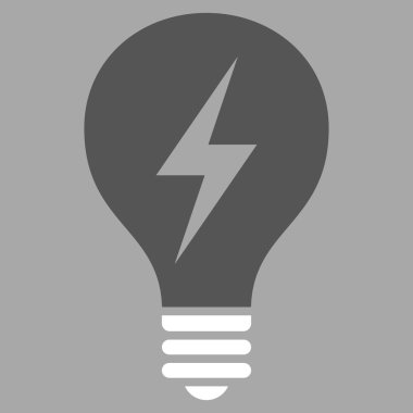 Elektrik ampul düz vektör piktogram