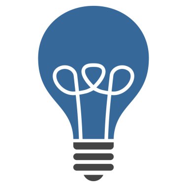 Lamba ampul düz vektör piktogram