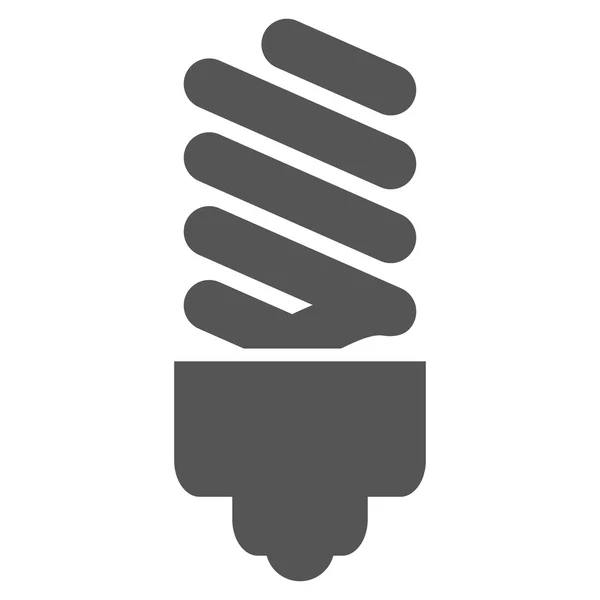 Pictogramme à vecteur plat à ampoule fluorescente — Image vectorielle