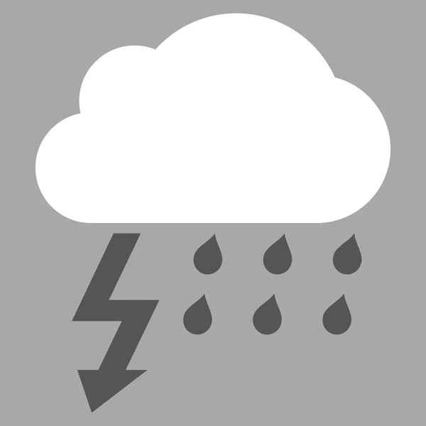 Thunderstorm Flat Vector Pictogram