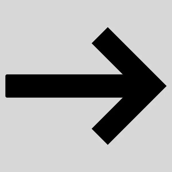 Pittogramma vettoriale piatto a freccia destra — Vettoriale Stock